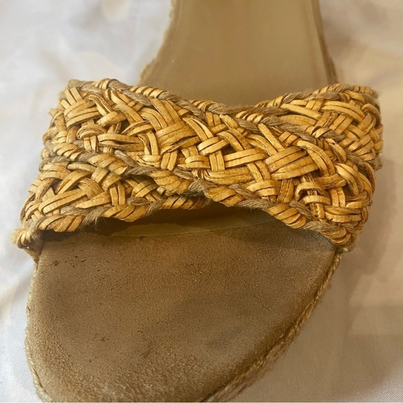 Stuart Weitzman Oncross Wedge Espadrille Sandal Size 9 - Picture 14 of 14